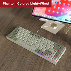 AJAZZ AK680 Mechanical Keyboard ABS Keycap 68 Keys Hot Swap Gamer Keyboard Custom Gasket Gaming Accessories for Pc Laptop