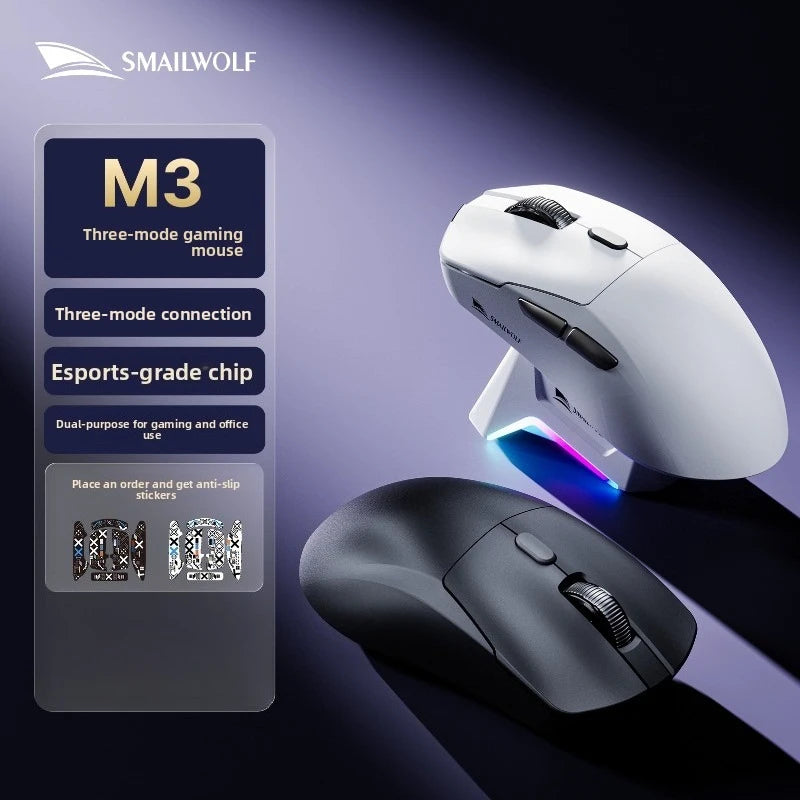 SMAILWOLF M3 Bluetooth Wireless Gaming Mouse with PAW3311 Sensor