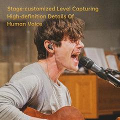 CVJ KE-S Earphones Dual Magnetic Dynamic Driver Headphones 360° Surround Sound Filed Headsets  In Ear Earbuds With Hifi Cable